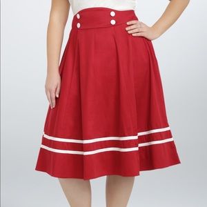 Torrid Nautical Swing/Circle Skirt ⚓️